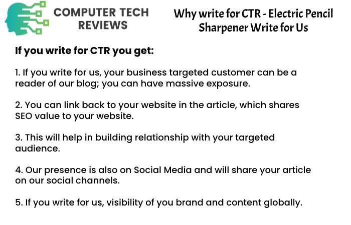 Electric Pencil Sharpener why